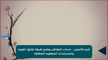 ضم التابعين.. حساب المواطن يوضح طريقة توثيق الهوية والمستندات المطلوبة للمطلقة